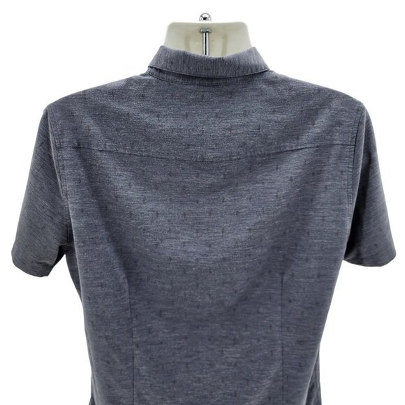 Vuori Mens Shirt Large Bridge Button Down Vintage Charcoal Pattern Lightweight - Picture 4 of 7